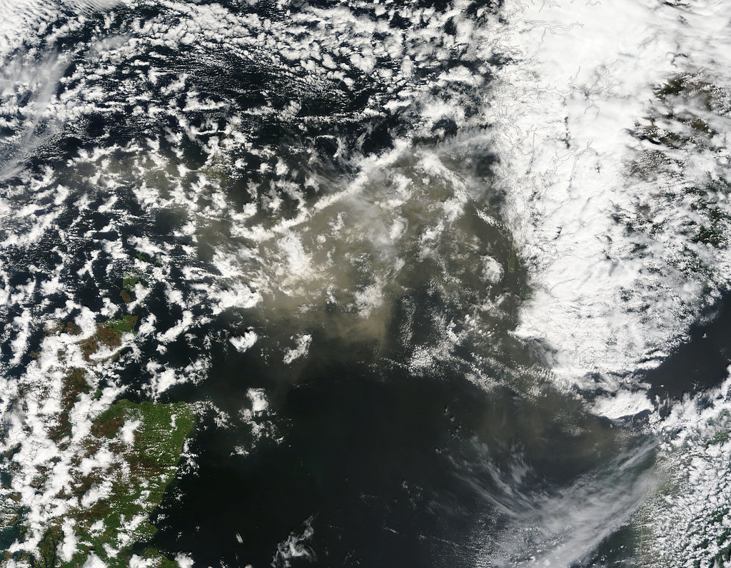 Ash Plume Over the North Sea